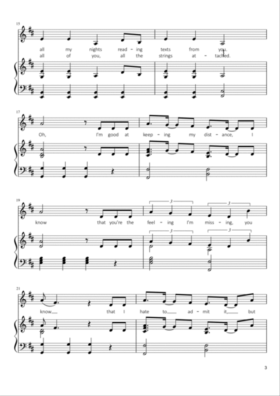 If I Can't Have You Voice scores gallery preview page 3