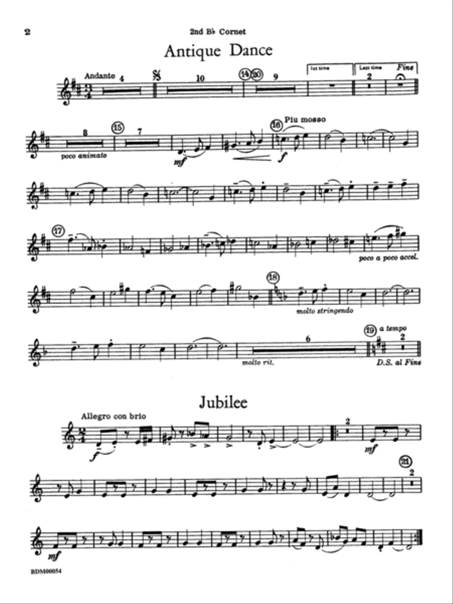 Symphonic Suite: 2nd B-flat Cornet Concert Band scores gallery preview page 2
