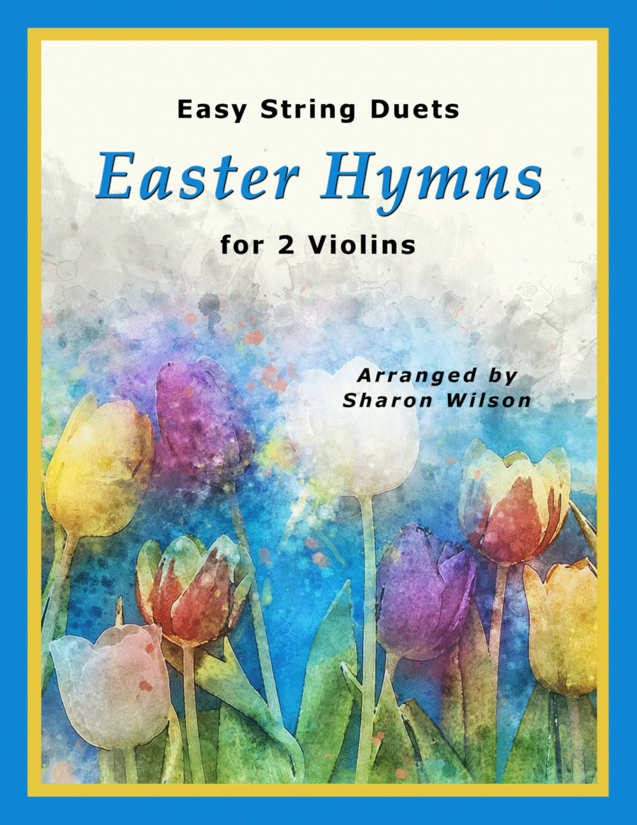 Easy String Duets: Easter Hymns for 2 Violins (A Collection of 10 Violin Duets) String Duet scores gallery preview page 1