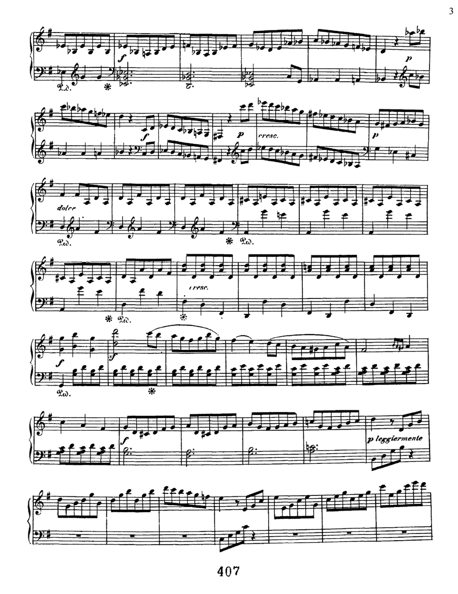 Sonata No. 25 In G Major, Op. 79 Piano Solo scores gallery preview page 3