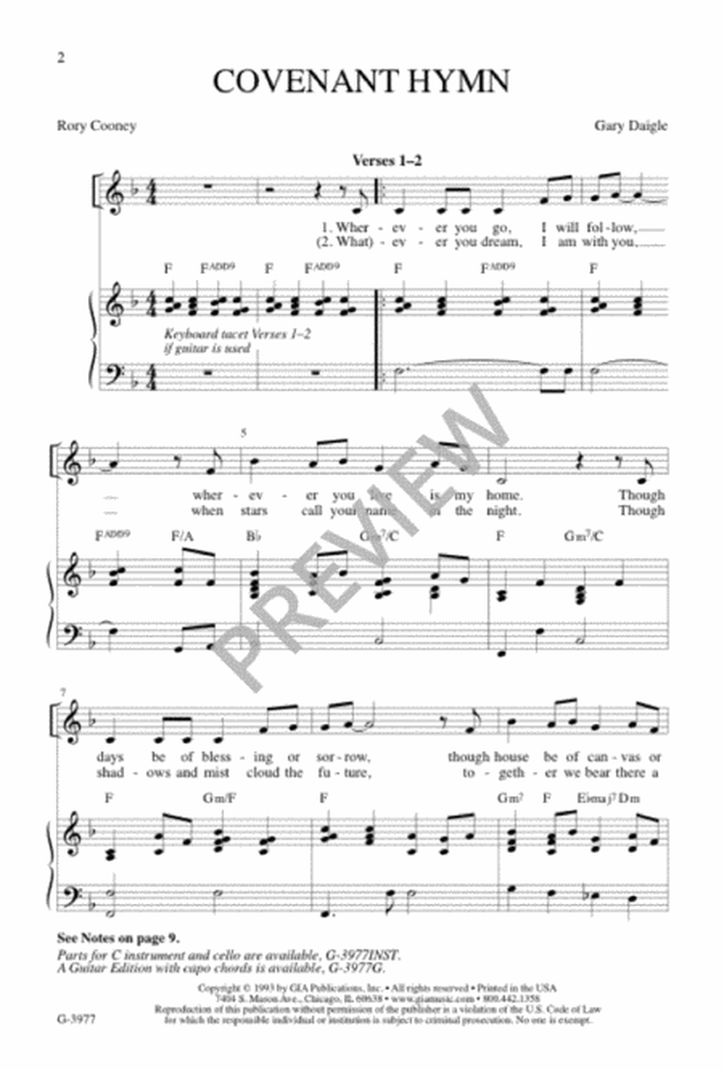 Covenant Hymn image number null