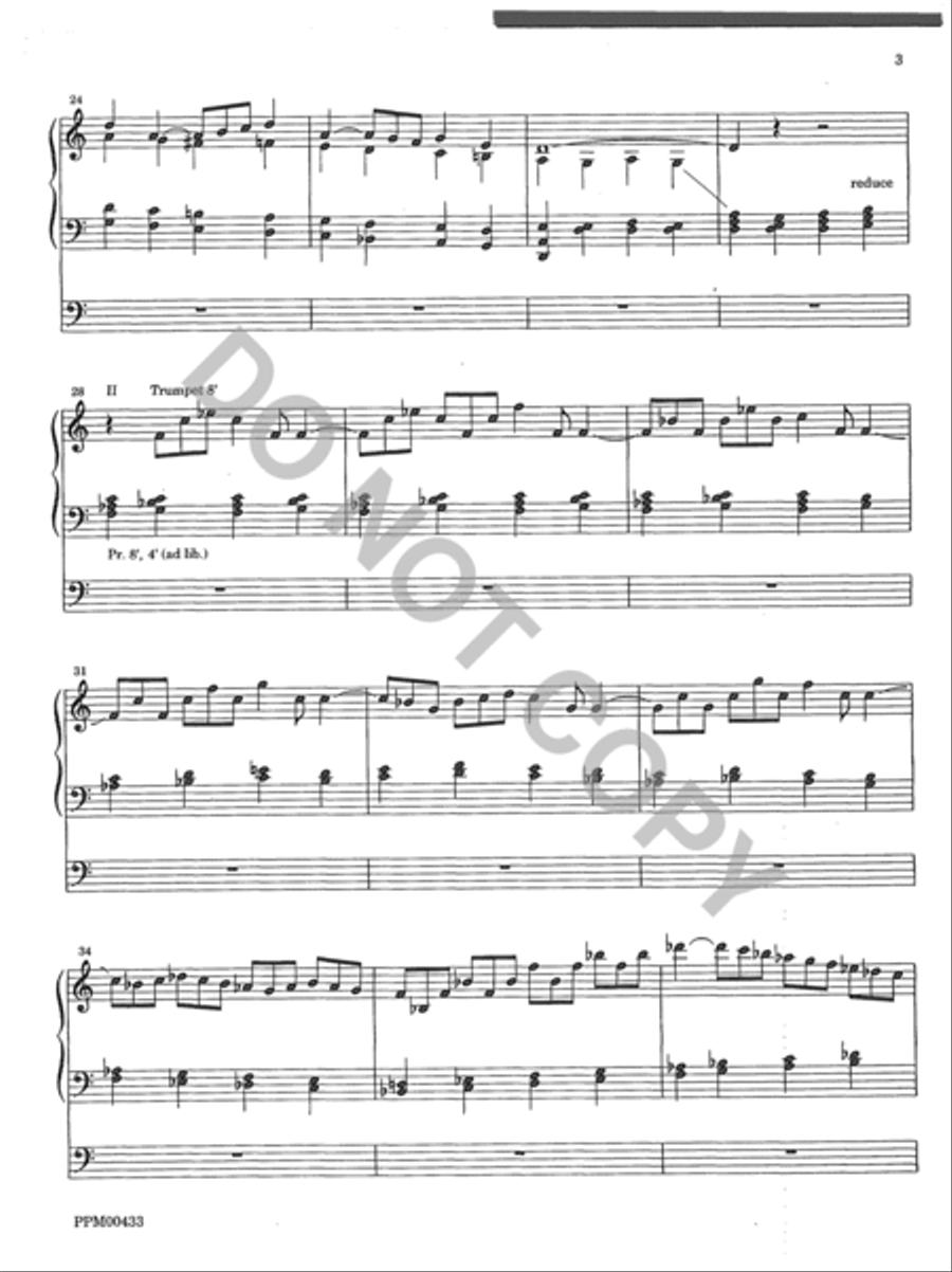 Gigue and Passacaglia Organ scores gallery preview page 4