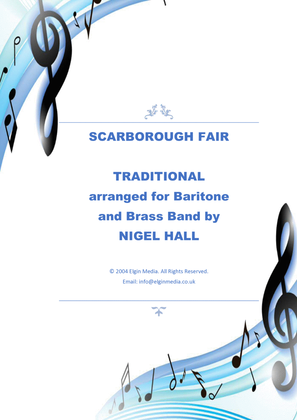Book cover for Scarborough Fair - Baritone Horn Solo & Brass Band
