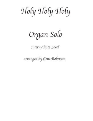 Book cover for Holy Holy Holy Intermediate Level ORGAN solo
