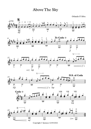 Above The Sky Acoustic Guitar Sheet Music