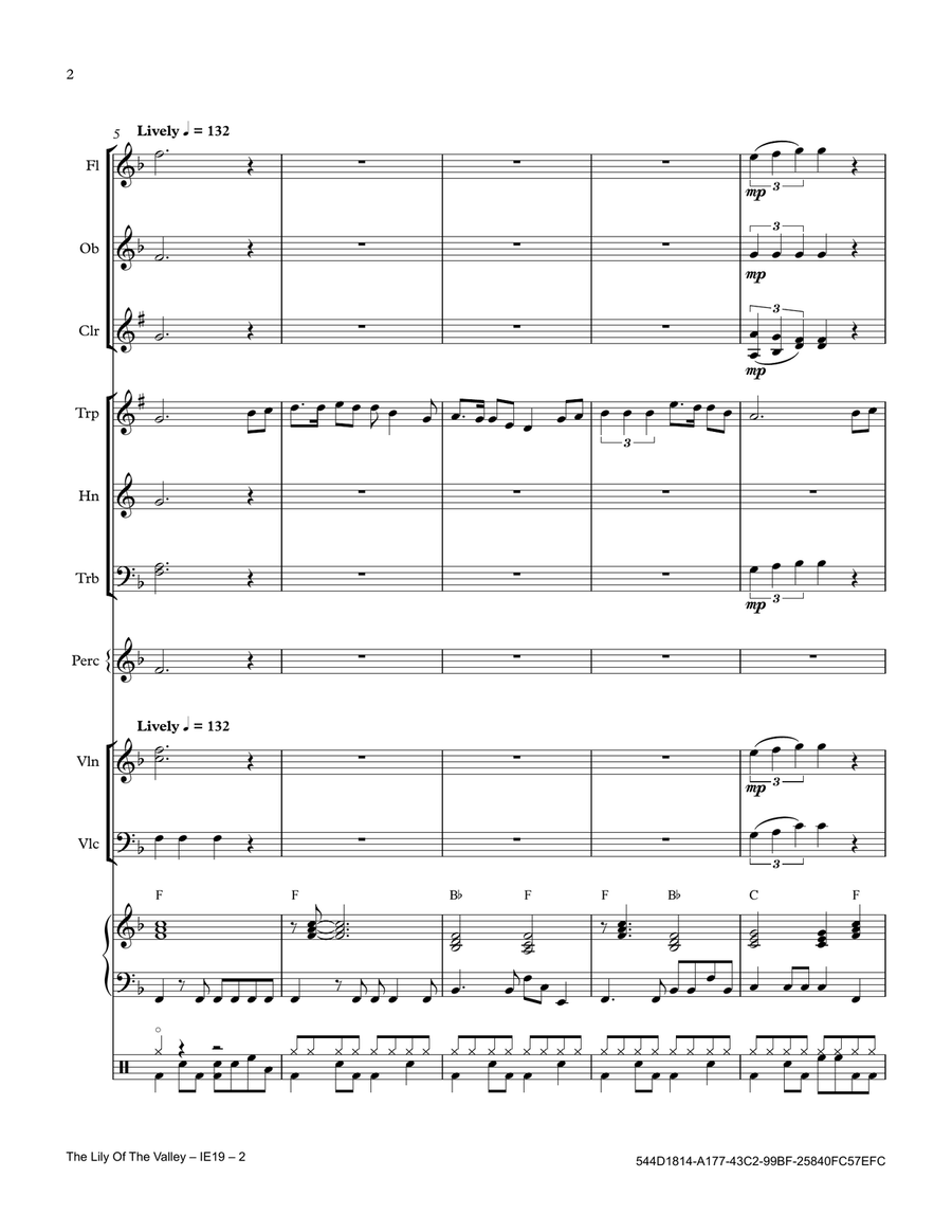 The Lily Of The Valley The Lily Of The Valley Full Orchestra scores gallery preview page 2