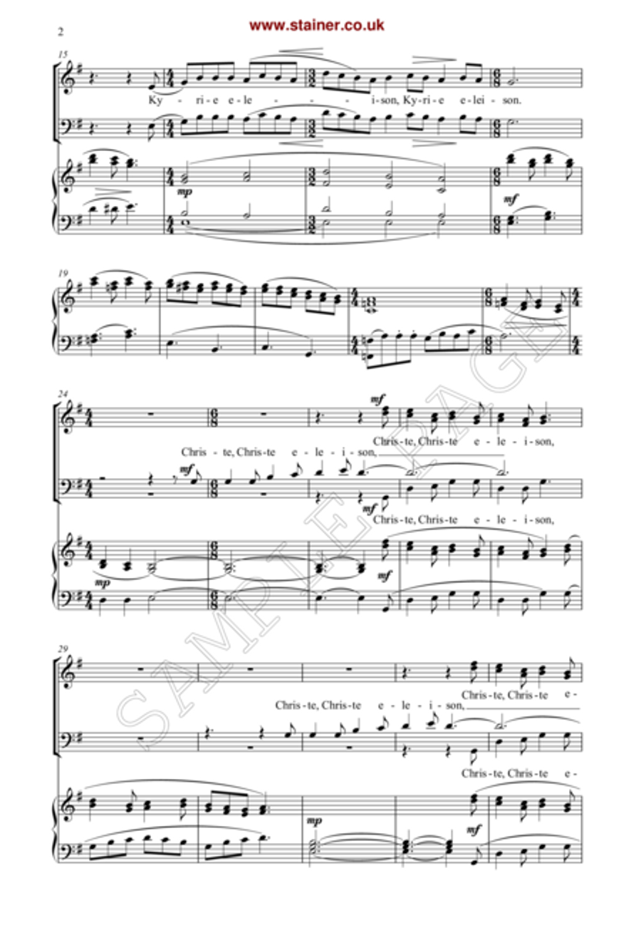 A Christmas Mass 4-Part scores gallery preview page 3