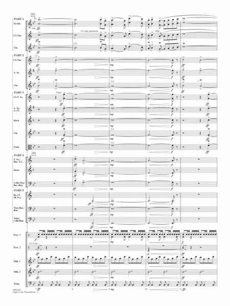 Flight Of The Thunderbird - Conductor Score (Full Score)