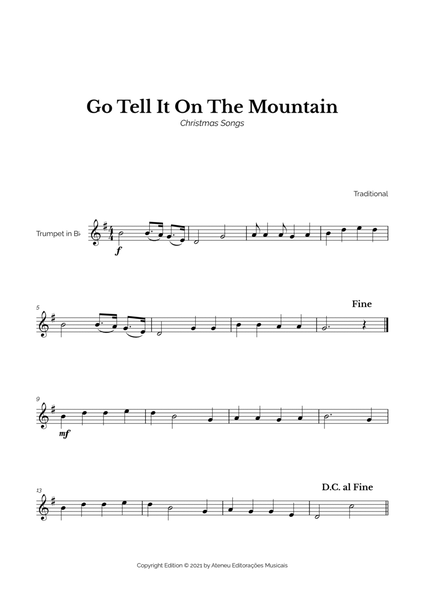 Go Tell It On The Mountain for Easy Trumpet Solo image number null