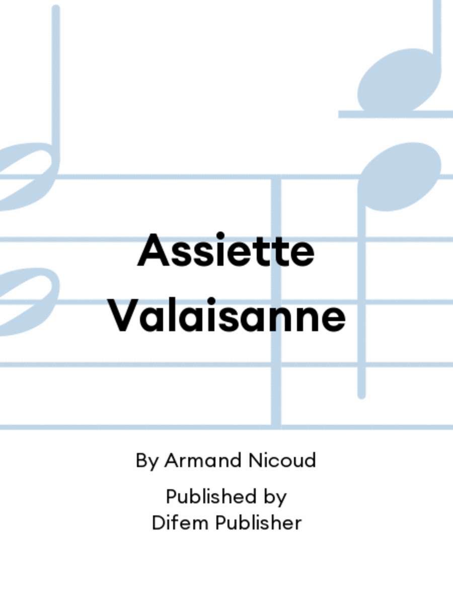 Assiette Valaisanne Brass Band scores gallery preview page 1