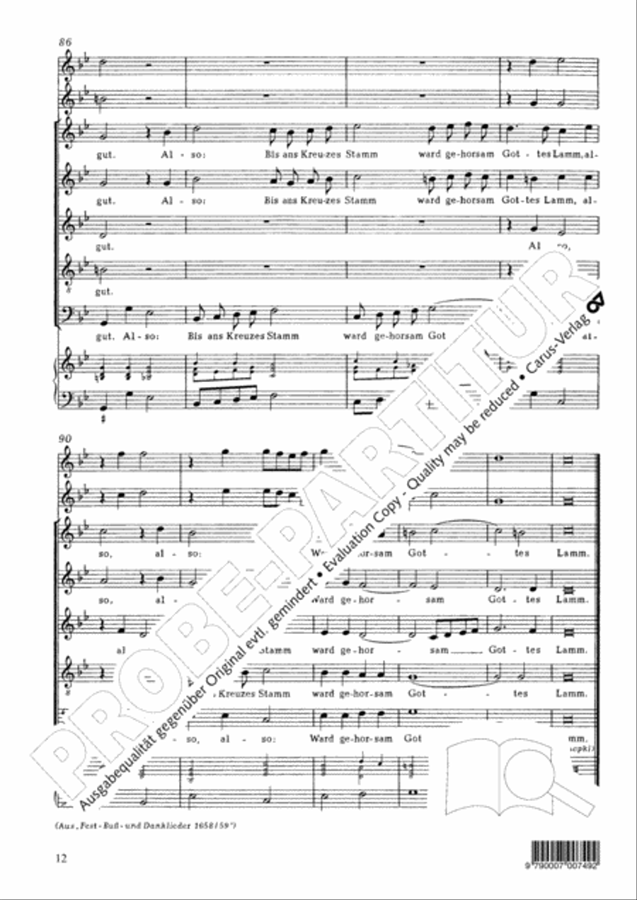 Vom Leiden Christi Vom Leiden Christi SSATB scores gallery preview page 13