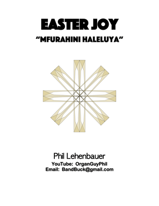 Book cover for Easter Joy (Mfurahini Haleluya) organ work by Phil Lehenbauer