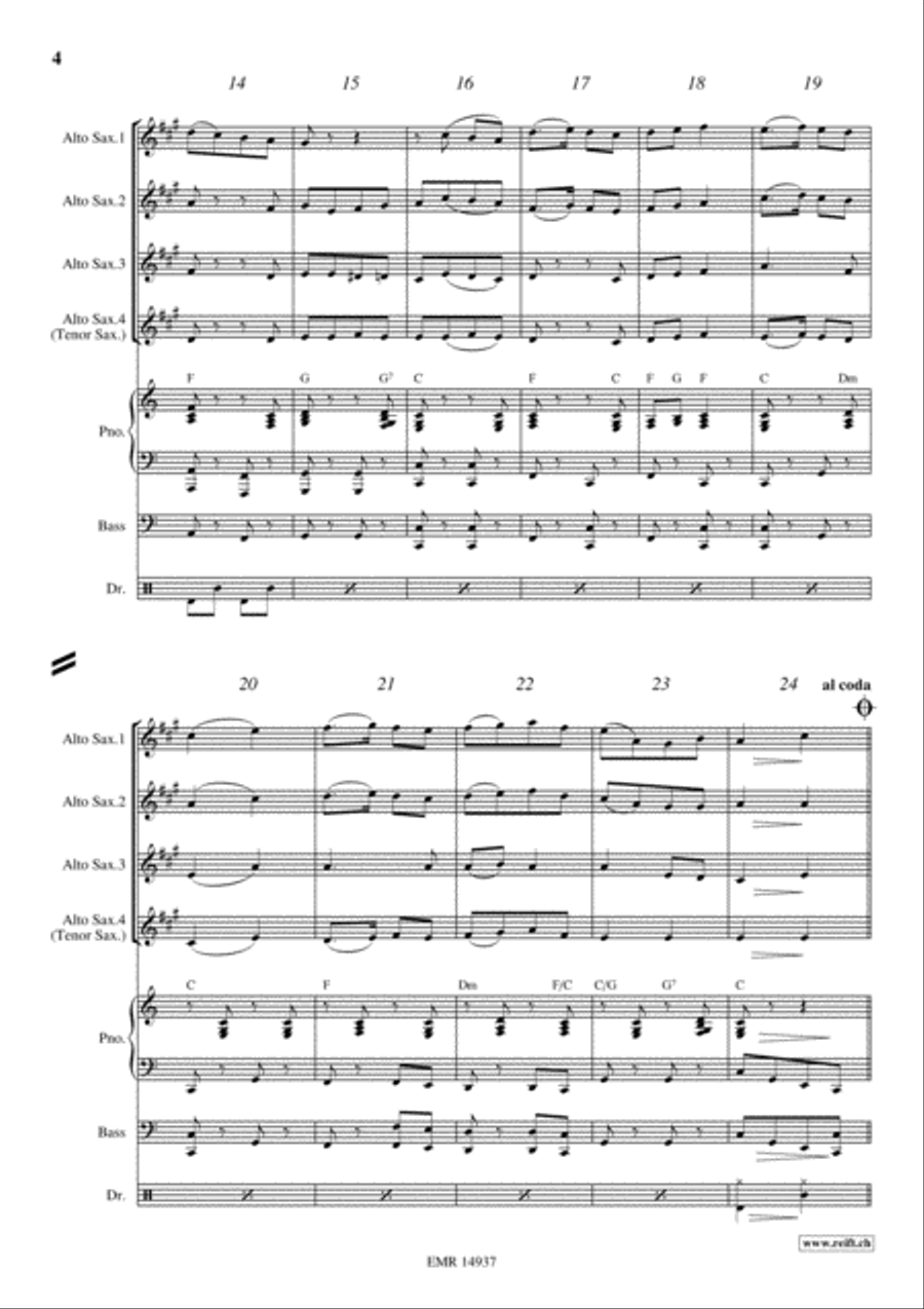 Yankee Doodle Alto Saxophone scores gallery preview page 4