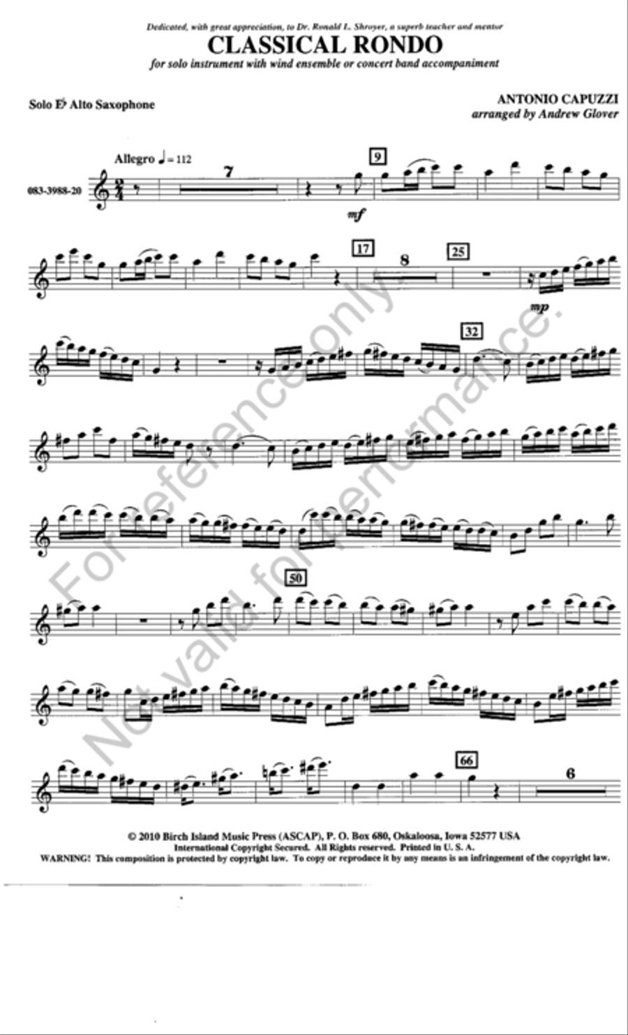 Classical Rondo Classical Rondo Alto Saxophone scores gallery preview page 2