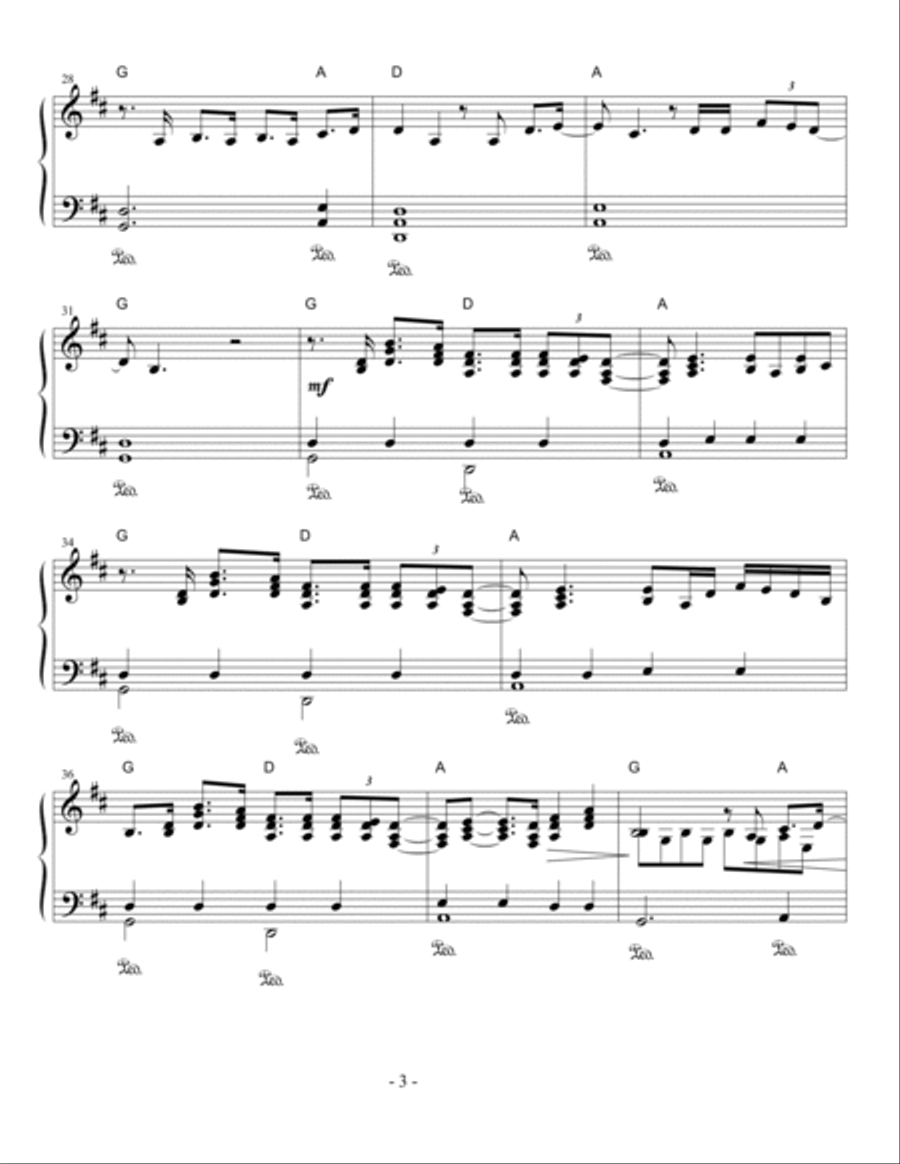 Oceans (Where Feet May Fail) Easy Piano scores gallery preview page 3