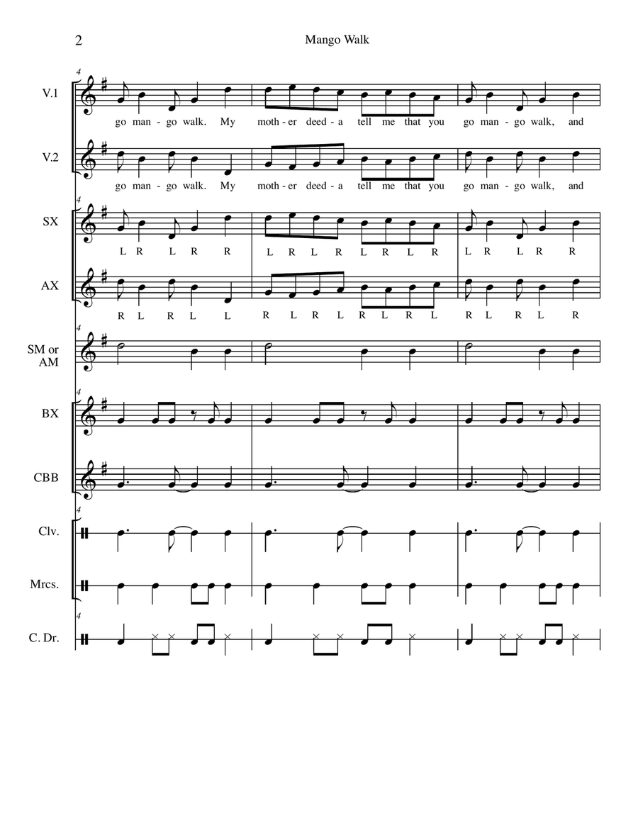 Mango Walk Choir scores gallery preview page 4