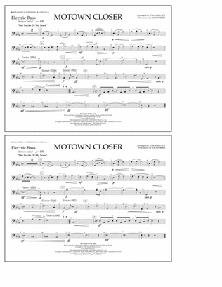 Motown Closer (arr. Tom Wallace) - Electric Bass