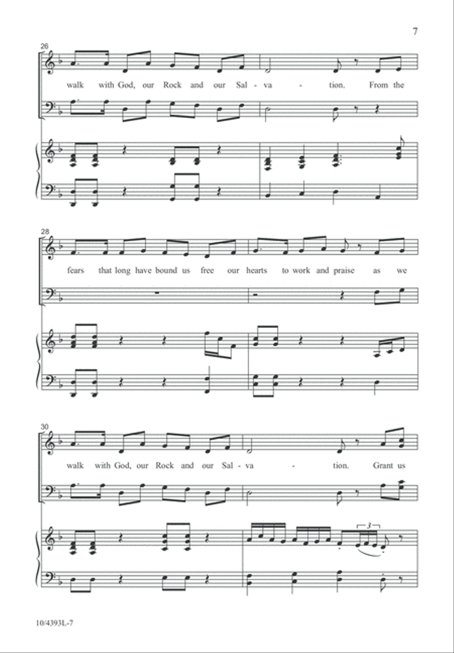Our Rock and Our Salvation 4-Part scores gallery preview page 7