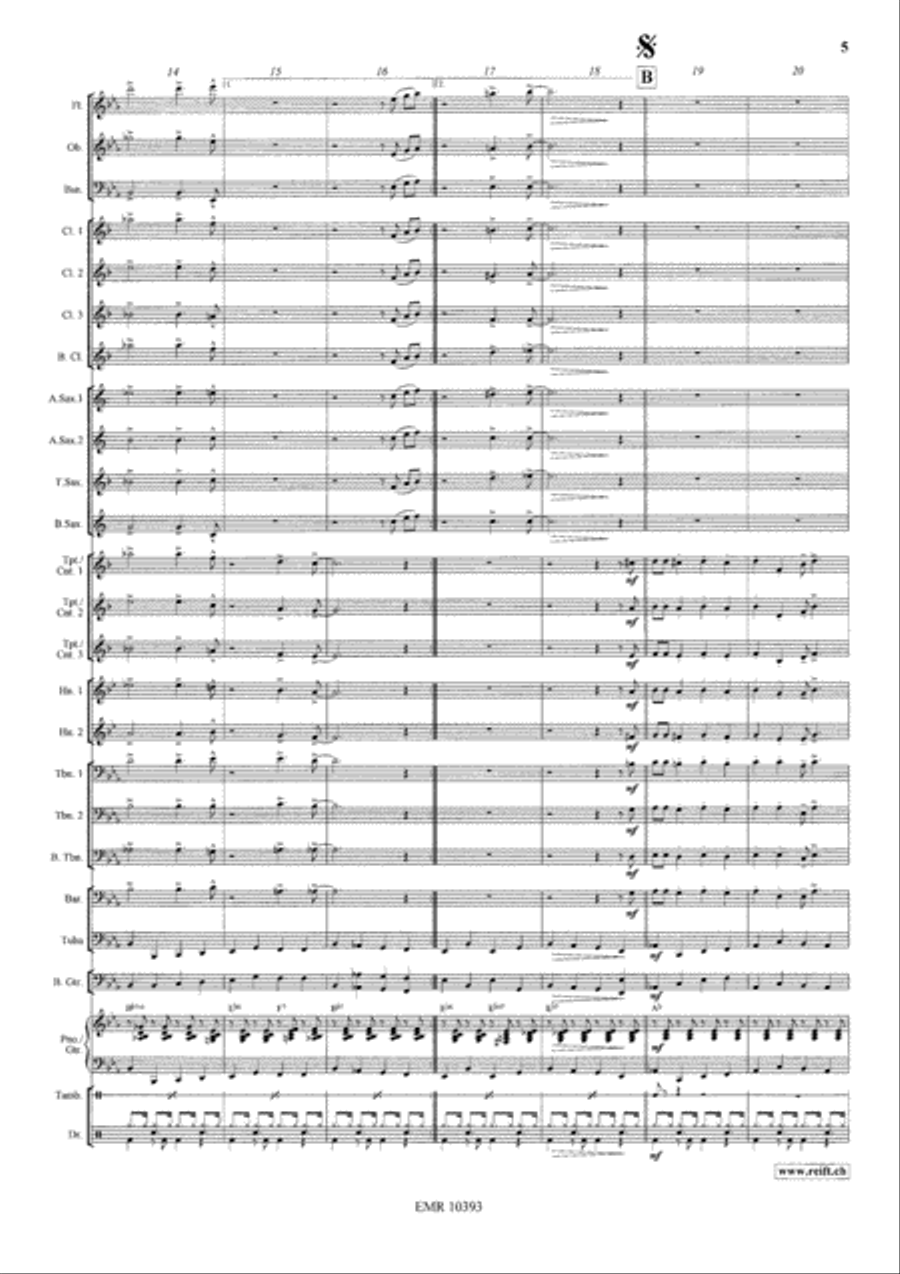 Boogie Never Stops Boogie Never Stops Concert Band scores gallery preview page 6