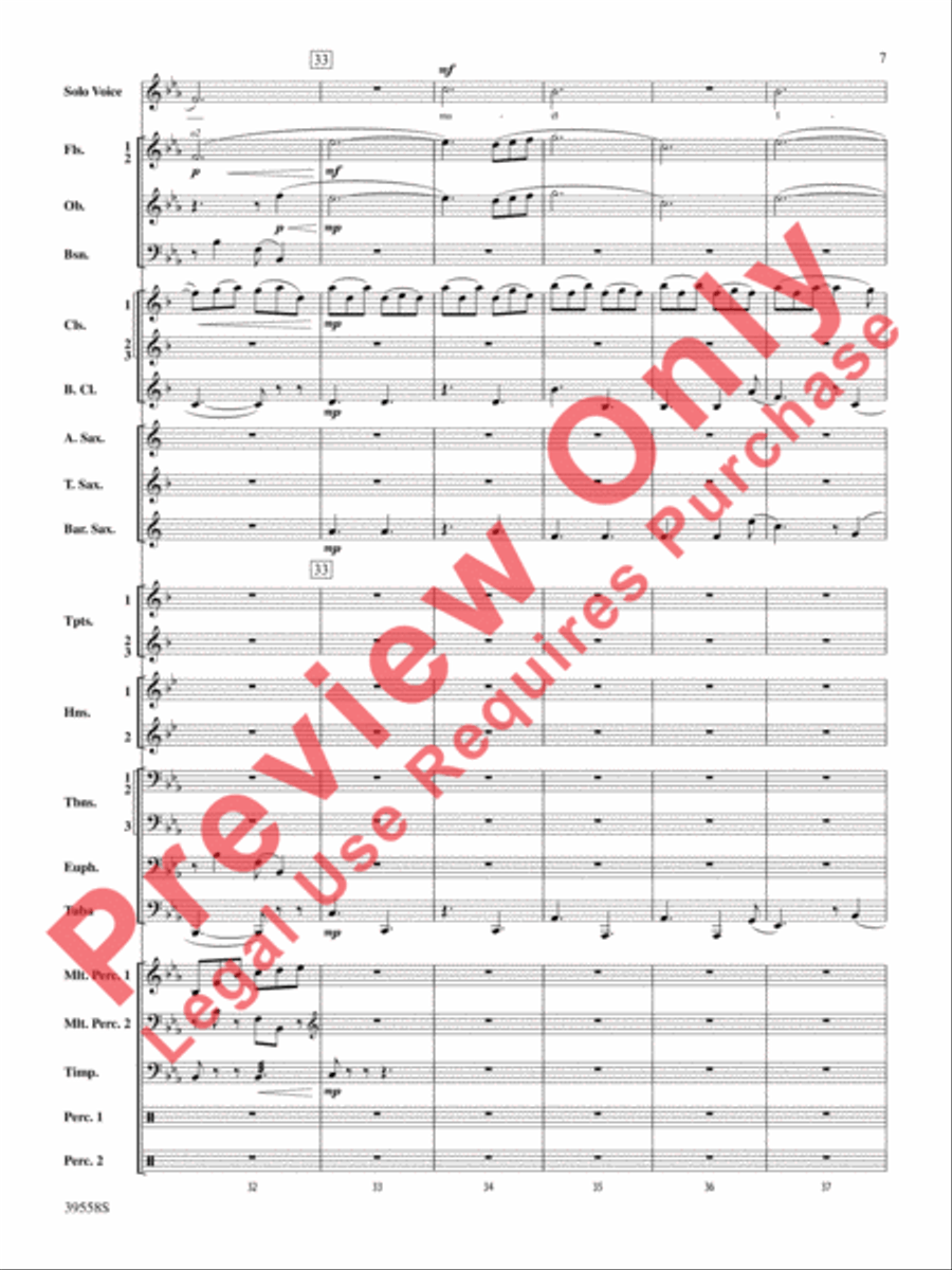 I Was Born for This Concert Band scores gallery preview page 8