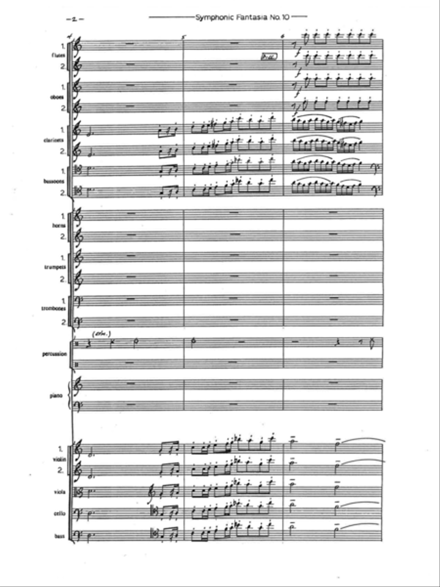 [Luening] Symphonic Fantasia No. 10 Chamber Orchestra scores gallery preview page 6