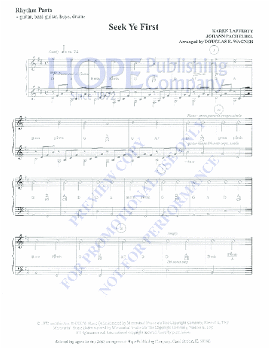 Seek Ye First Choir scores gallery preview page 2