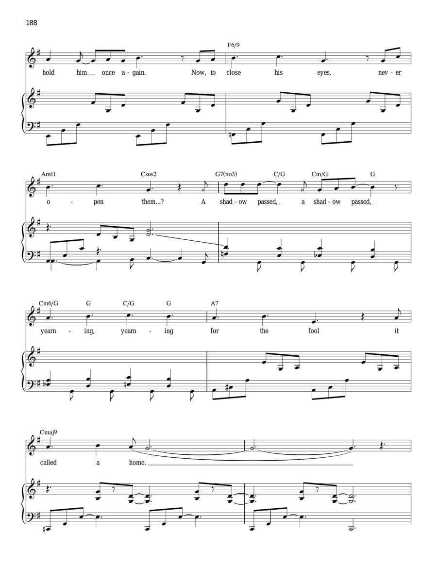 Left Behind Piano, Vocal scores gallery preview page 2