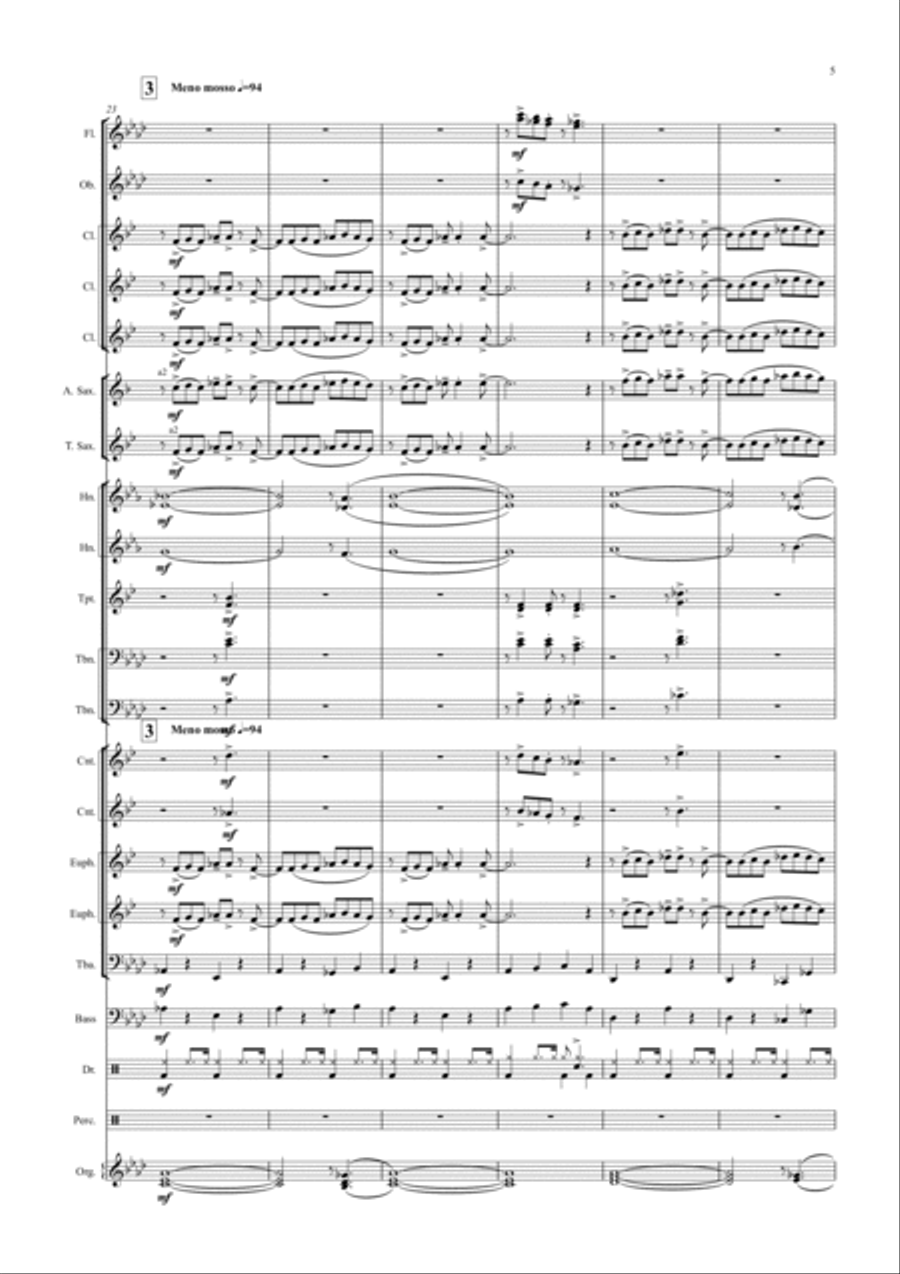 RHAPSODY IN BLUE RHAPSODY IN BLUE Concert Band scores gallery preview page 5