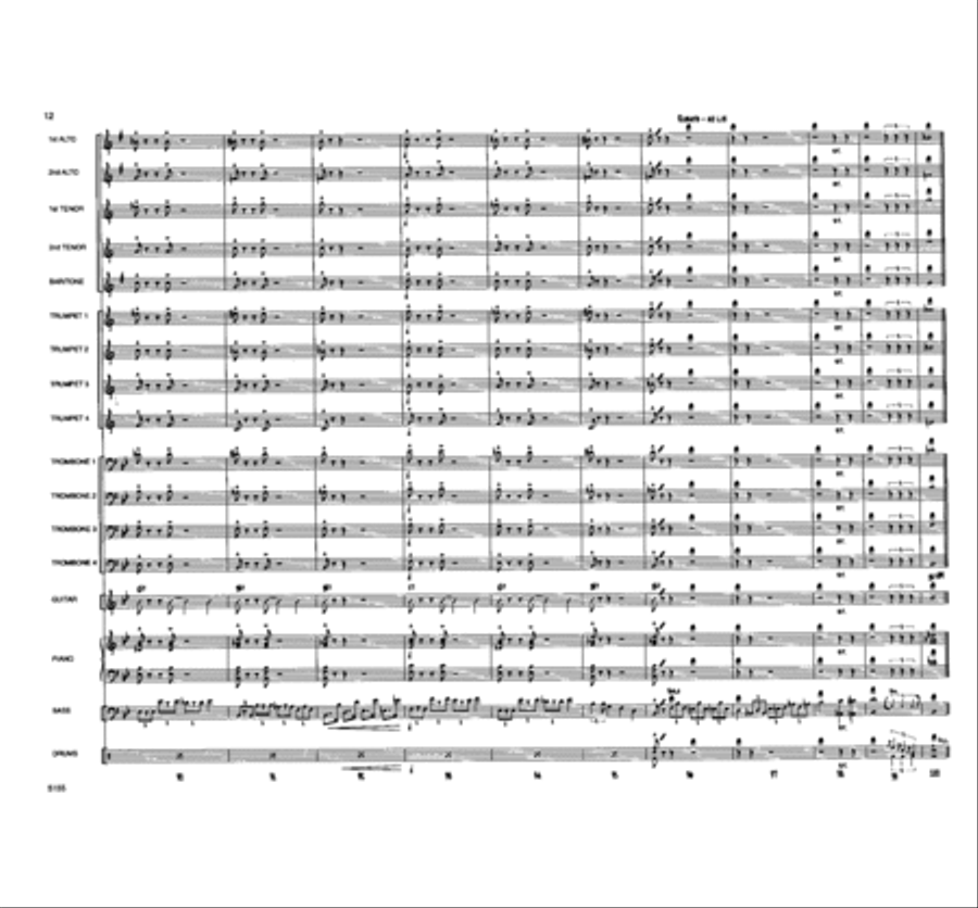 Touchin' All The Basses Jazz Ensemble scores gallery preview page 13