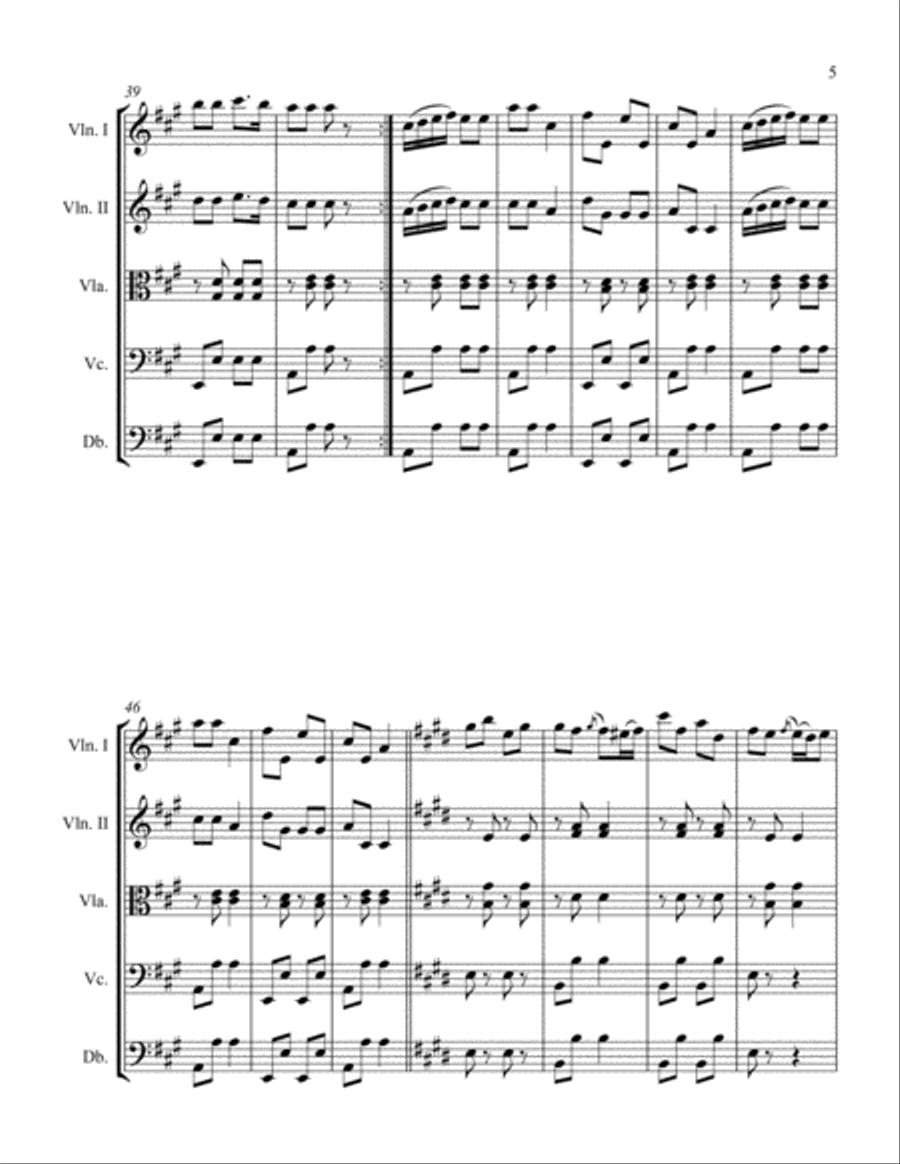 The Champagne Polka The Champagne Polka String Orchestra scores gallery preview page 5