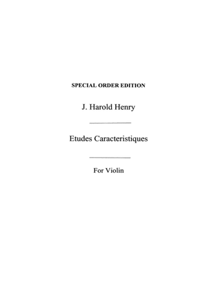Book cover for Etudes Caracteristuques 4