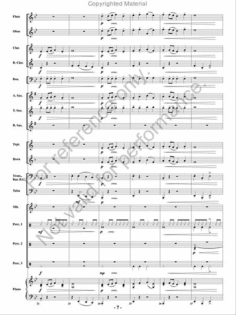 Appalachian Folk Dance Concert Band scores gallery preview page 6