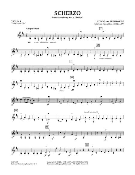 Scherzo from Symphony No. 3 (Eroica) - Violin 3 (Viola Treble Clef)