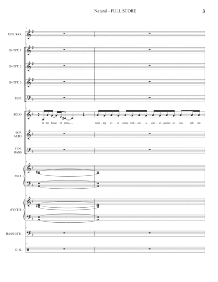 Natural Tenor Saxophone scores gallery preview page 6