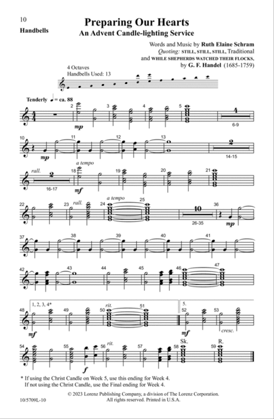 Preparing Our Hearts Preparing Our Hearts 4-Part scores gallery preview page 10
