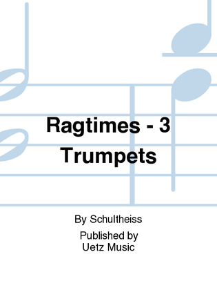 Book cover for Ragtimes - 3 Trumpets