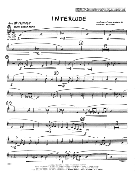 Interlude - 4th Bb Trumpet
