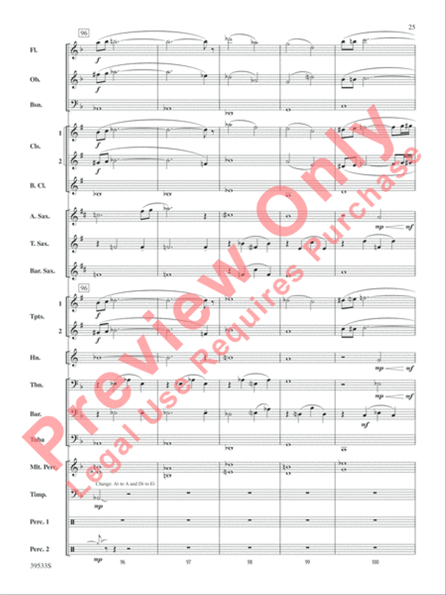 Dark Shadows (from the Original Motion Picture Soundtrack) Concert Band scores gallery preview page 26