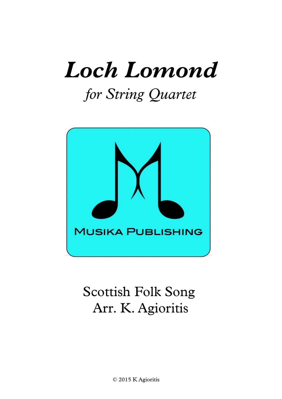 Loch Lomond - for String Quartet String Quartet scores gallery preview page 1