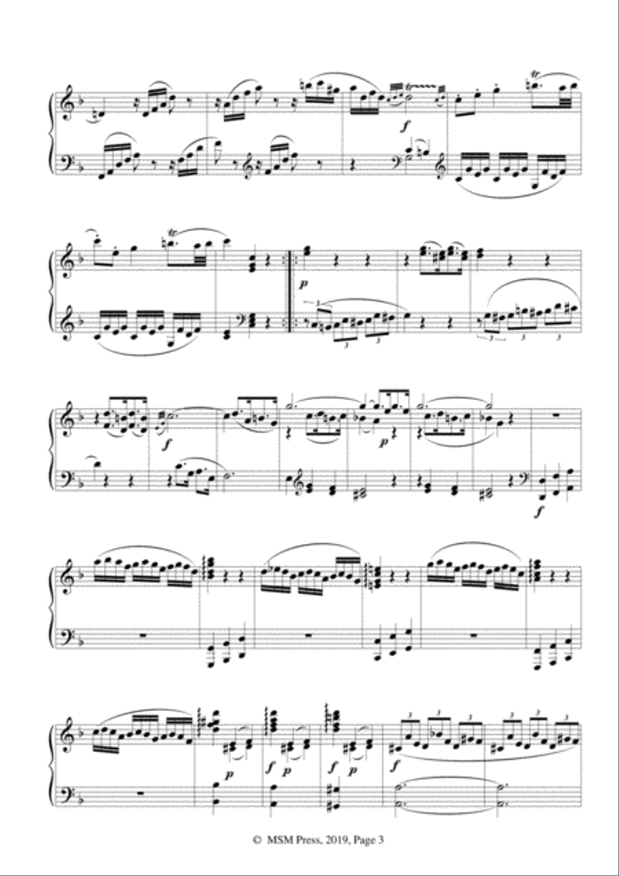 Mozart-Piano Sonata No.2 in F Major,K.280 Piano Solo scores gallery preview page 5