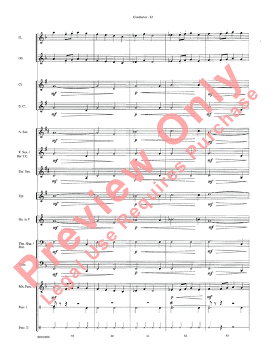 Ceremonium Concert Band scores gallery preview page 15