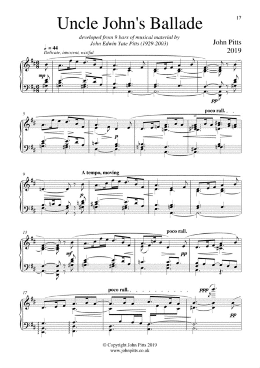 Uncle John's Ballade (from Uncle John's Notebook)