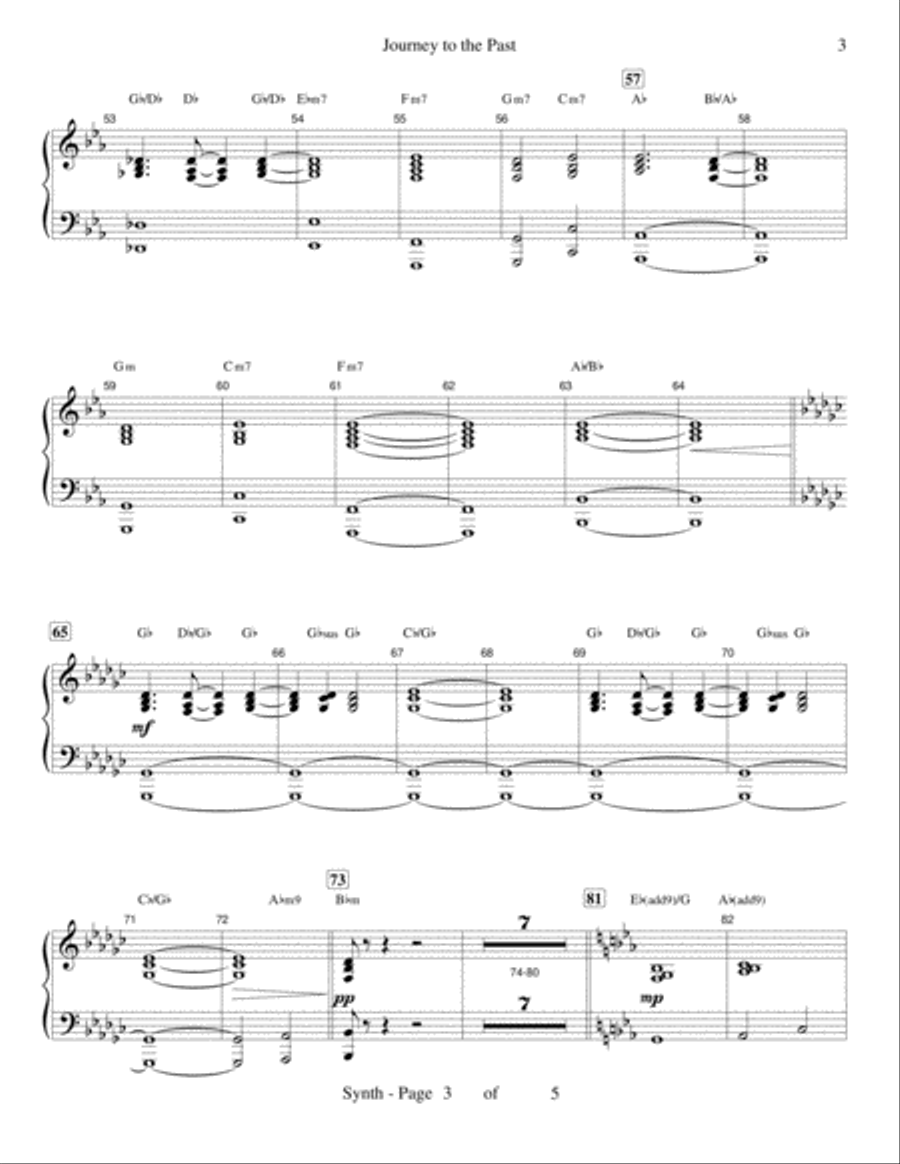 Journey To The Past Part scores gallery preview page 3
