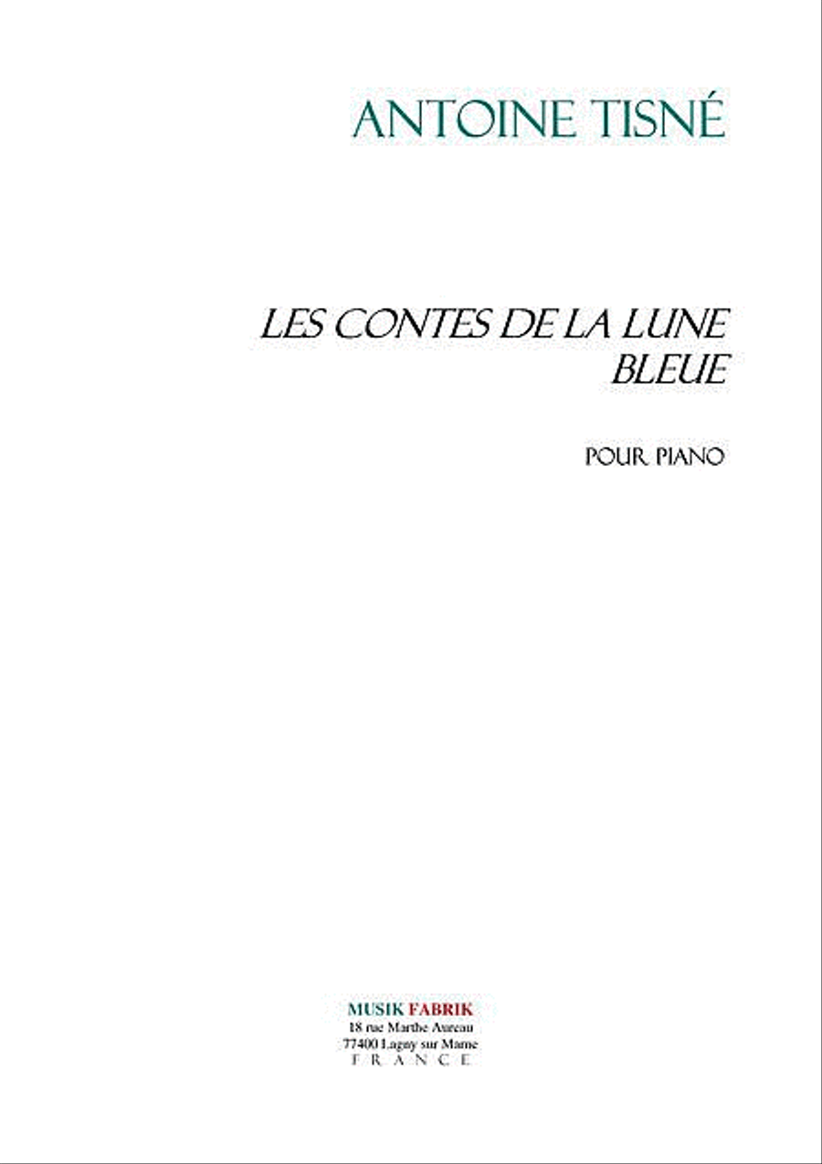 *Contes de la Lune Bleue *Contes de la Lune Bleue Piano Solo scores gallery preview page 1