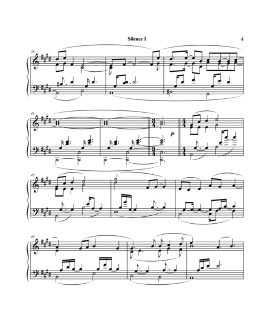 In Silence Piano Solo scores gallery preview page 5