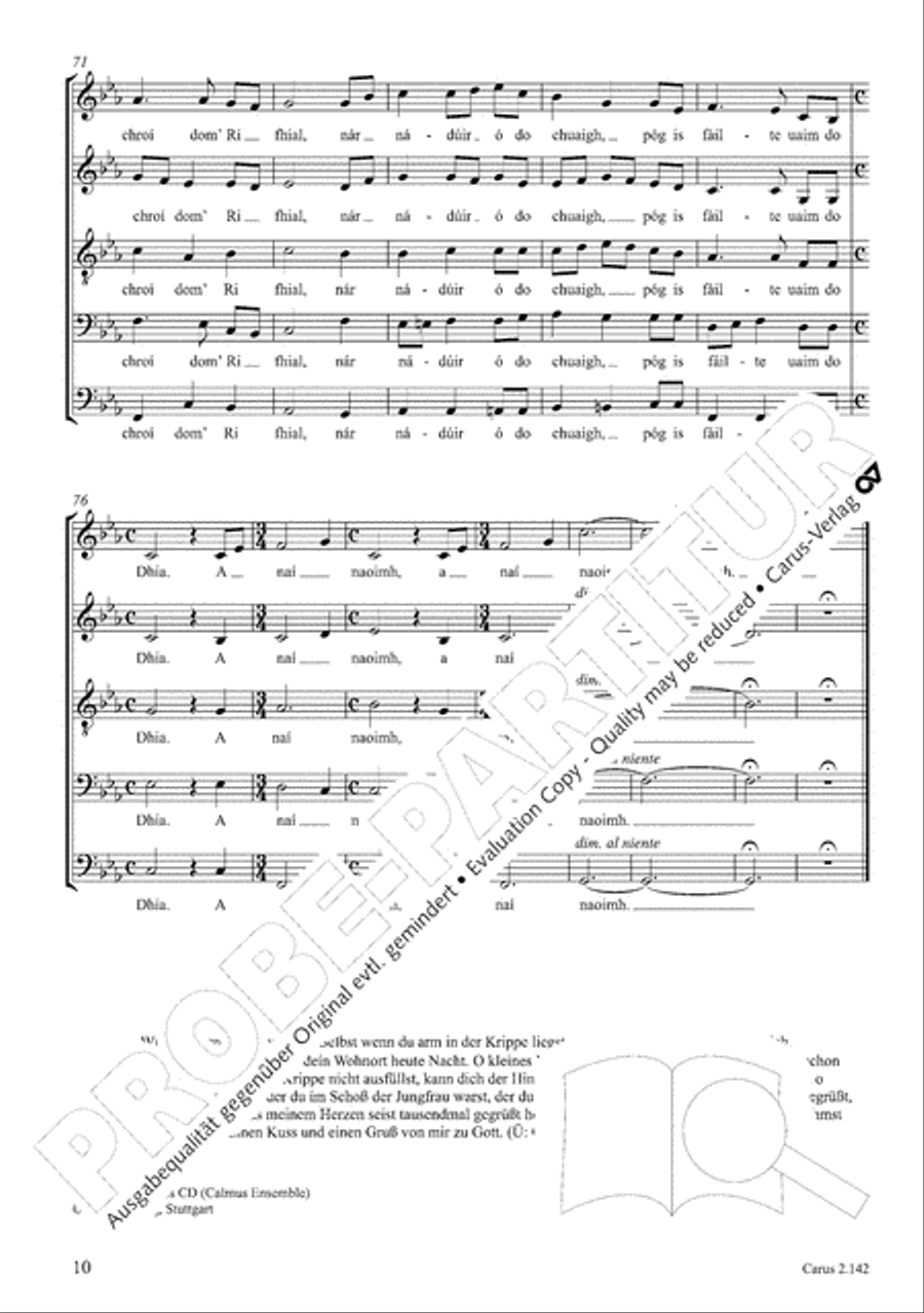 Christmas Carols of the World. Choral collection 4-Part scores gallery preview page 12