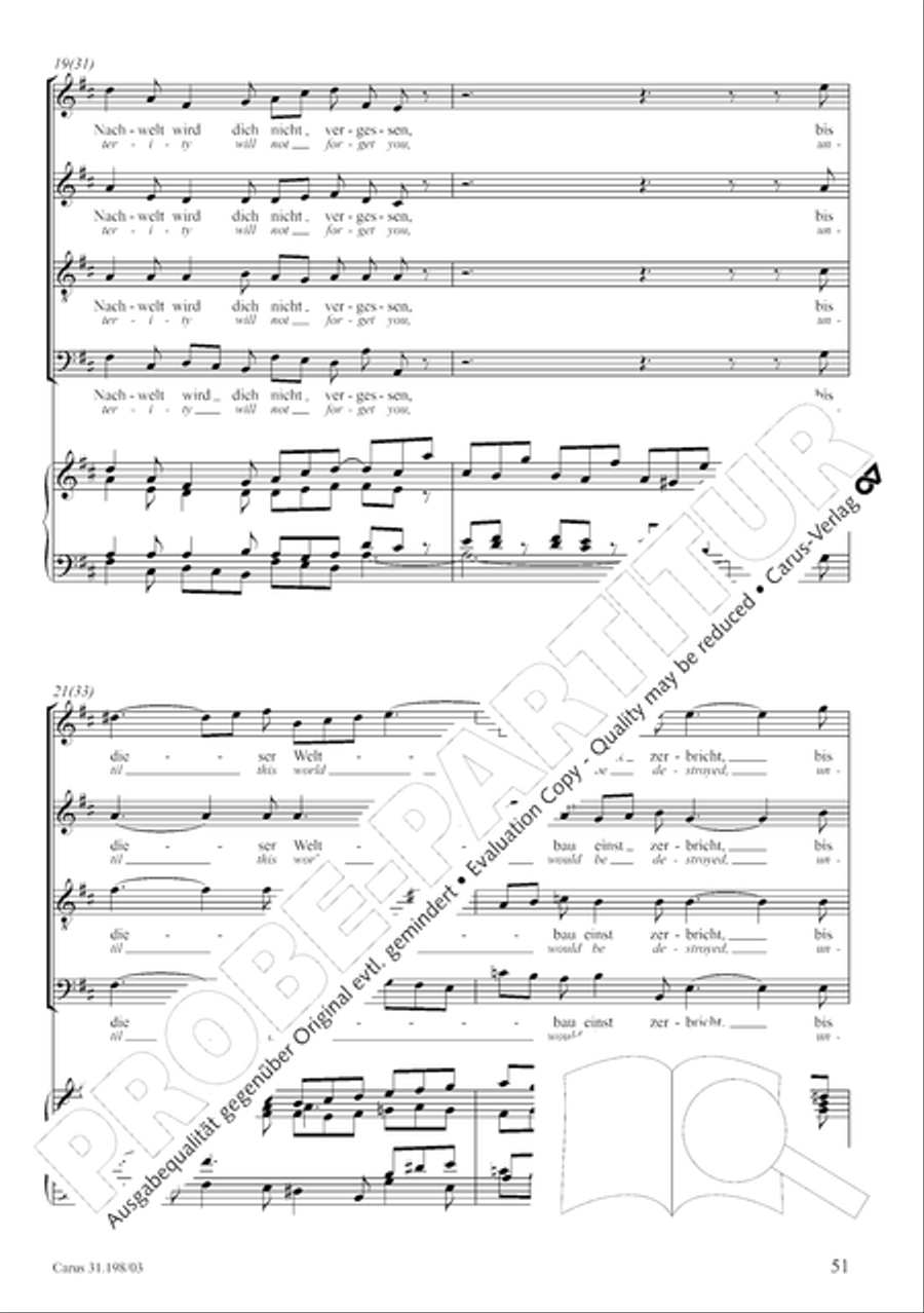 Let, Princess, let but one more ray (Lass, Furstin, lass noch einen Strahl) 4-Part scores gallery preview page 52