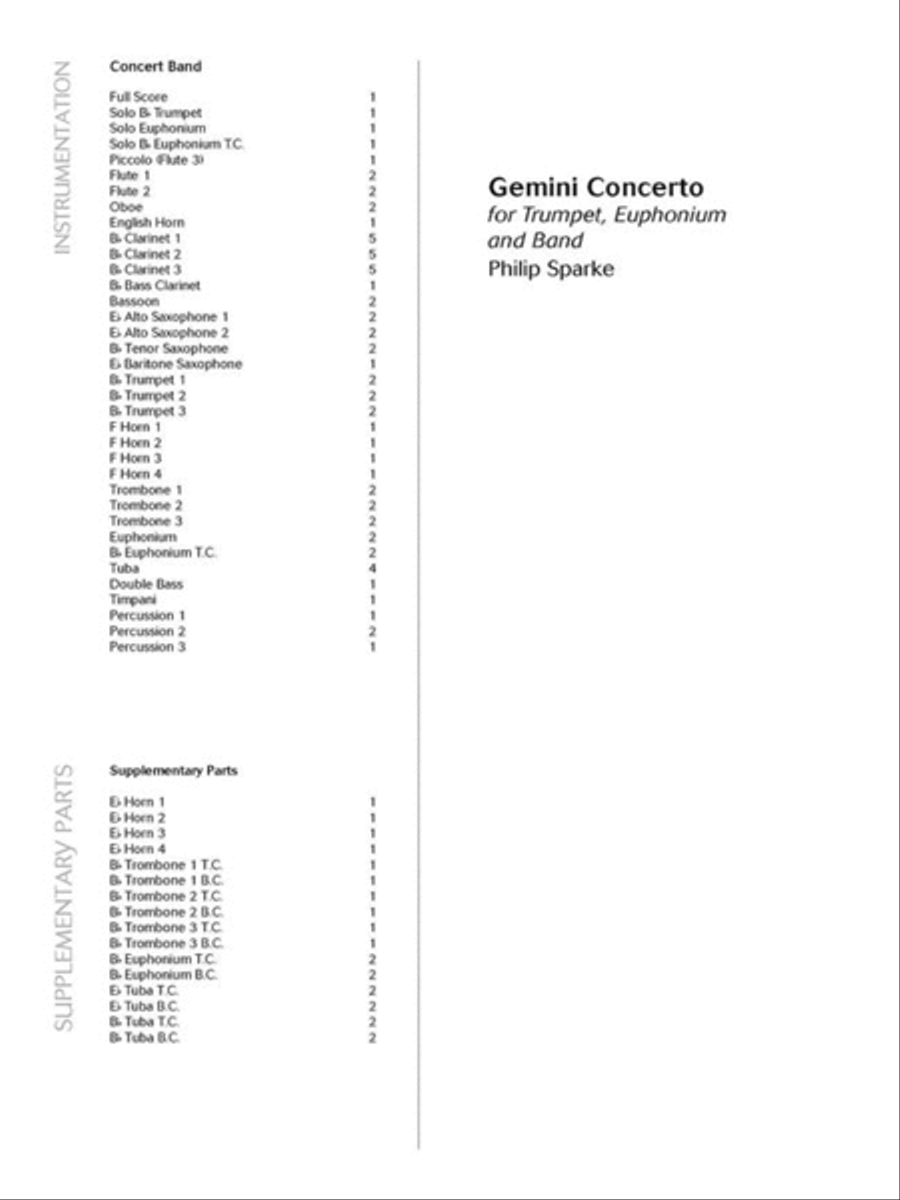 Gemini Concerto Concert Band scores gallery preview page 2