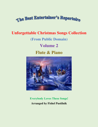 Book cover for "Unforgettable Christmas Songs Collection" (from Public Domain) for Flute Piano-Volume 2-Video