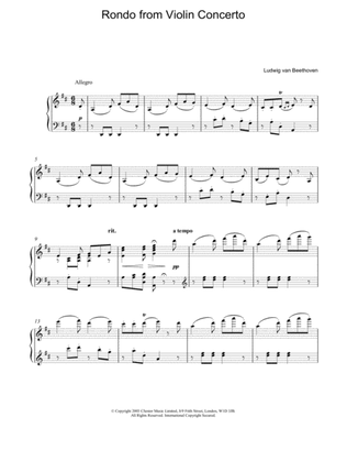 Book cover for Rondo from Violin Concerto